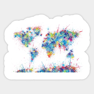 world map Sticker